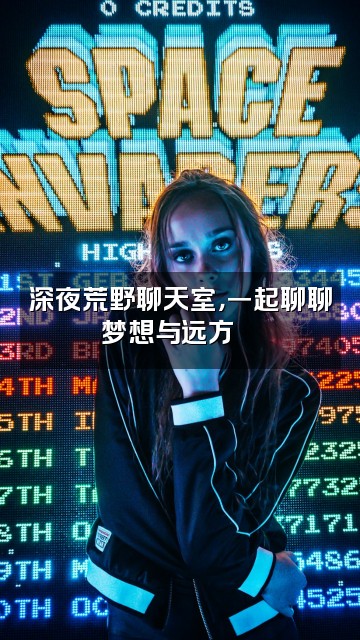 抖音追梦荒野视频封面:深夜荒野聊天室,一起聊聊梦想与远方🌌